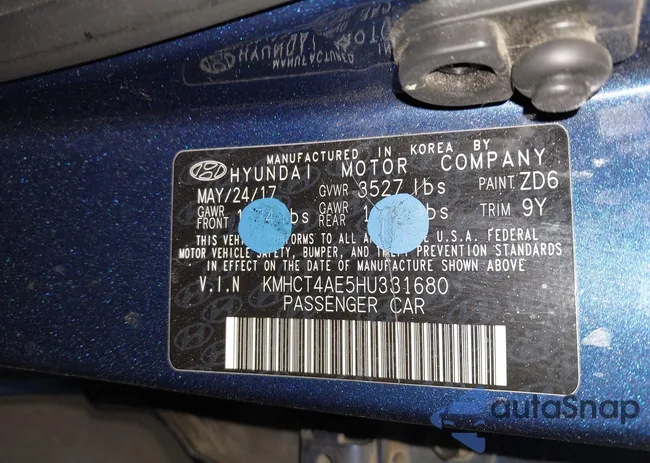 KMHCT4AE5HU331680: 42228744