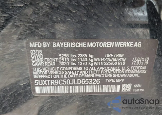 5UXTR9C50JLD65326: 42228077