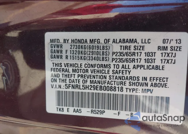 5FNRL5H29EB008818: 42228118