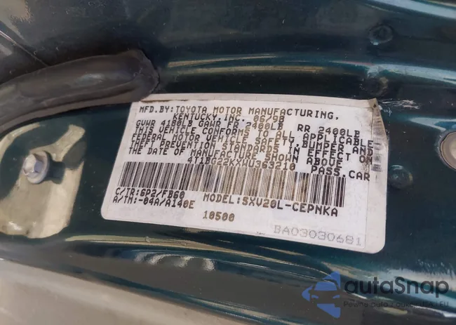 4T1BG22KXWU363210: 42228383