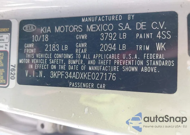 3KPF34ADXKE027176: 42228386