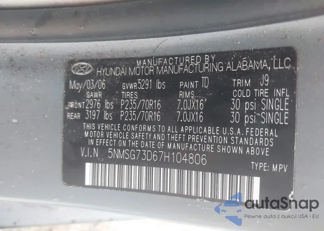 5NMSG73D67H104806: 42229776