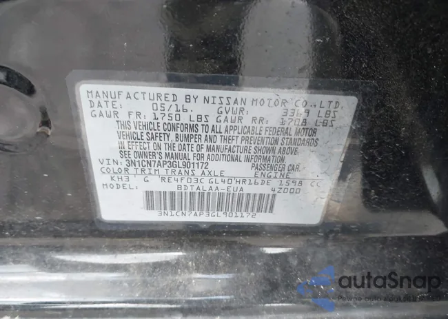 3N1CN7AP3GL901172: 42229873