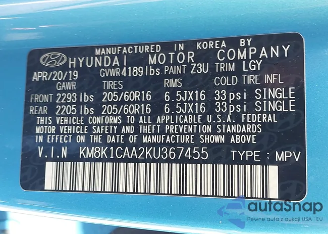 KM8K1CAA2KU367455: 42229960