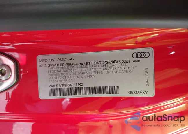 WAUD2AFR6GA011402: 42229968