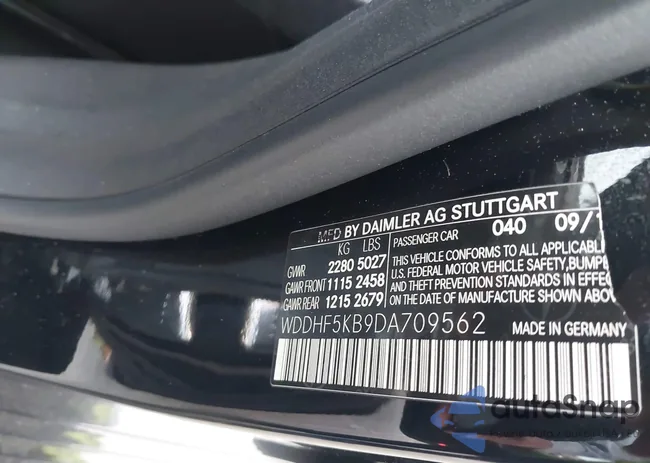 WDDHF5KB9DA709562: 42229010