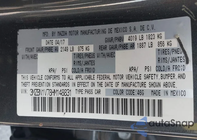 3MZBN1V78HM148831: 42229081