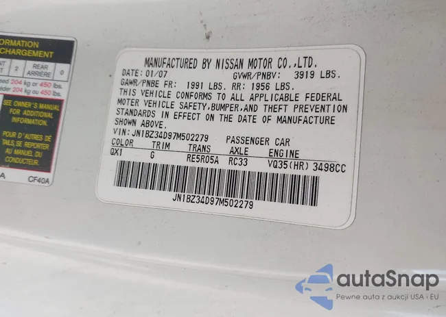 JN1BZ34D97M502279: 42230403