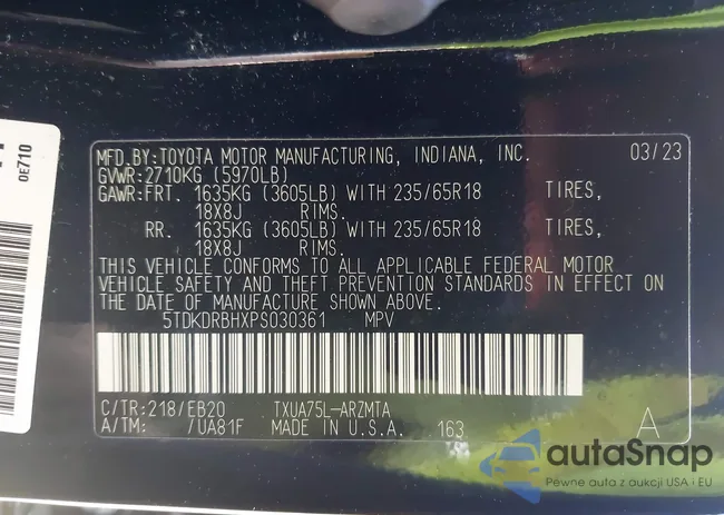 5TDKDRBHXPS030361: 42230419