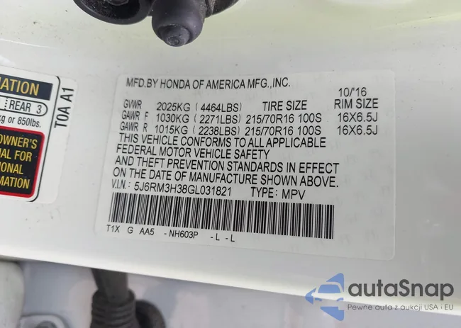 5J6RM3H38GL031821: 42230507