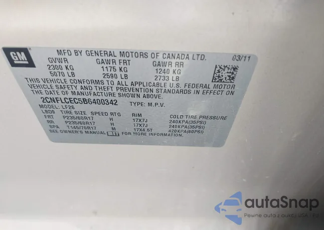 2CNFLCEC5B6400342: 42230543