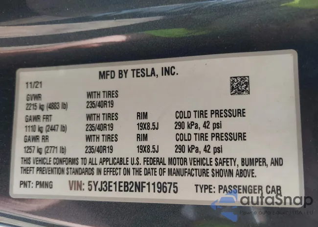 5YJ3E1EB2NF119675: 42230587