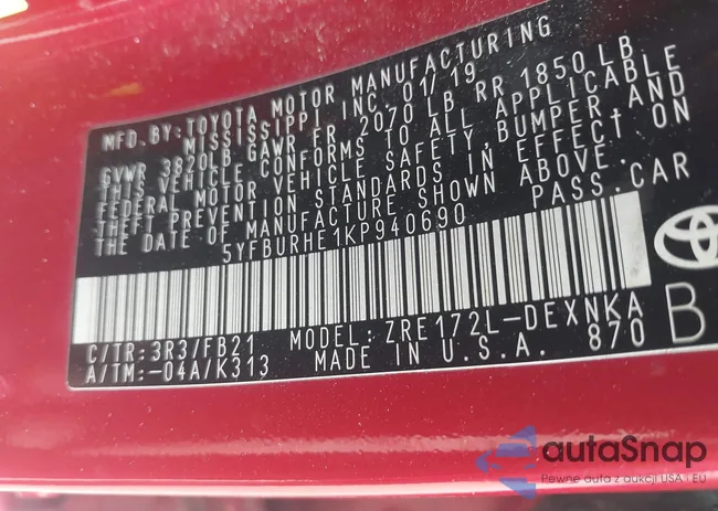 5YFBURHE1KP940690: 42230877