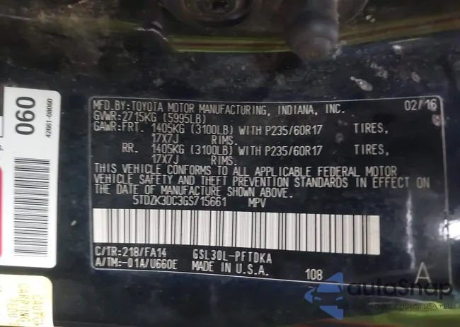 5TDZK3DC3GS715661: 42230071