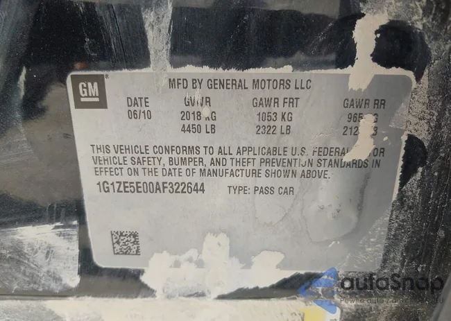 1G1ZE5E00AF322644: 42230073