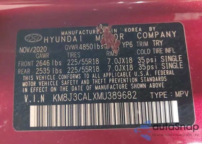 KM8J3CALXMU389682: 42231517