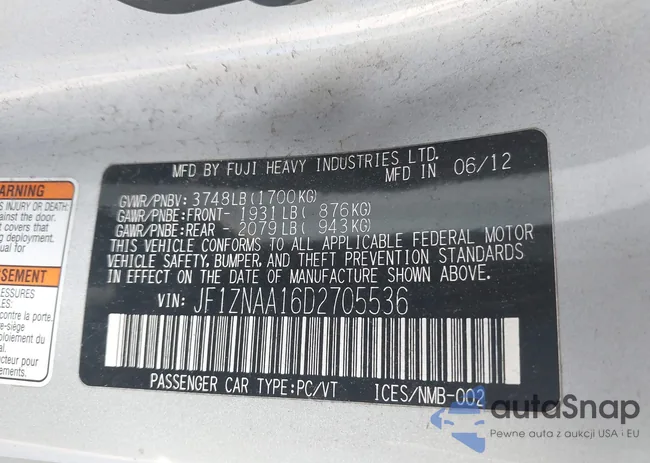 JF1ZNAA16D2705536: 42231592