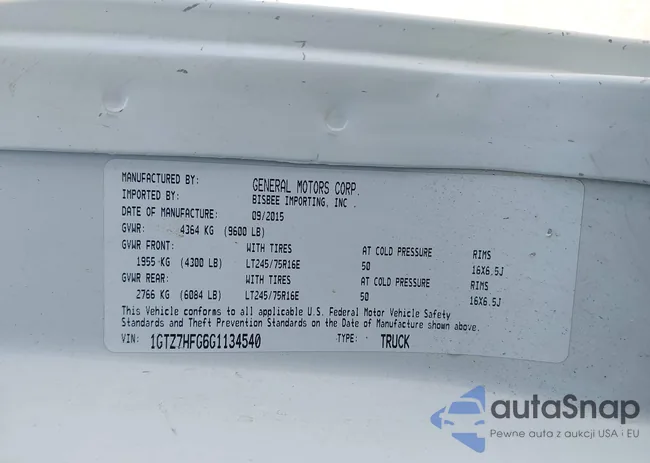 1GTZ7HFG6G1134540: 42231614