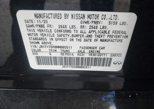 JN1FV7DR8MM880511: 42231663