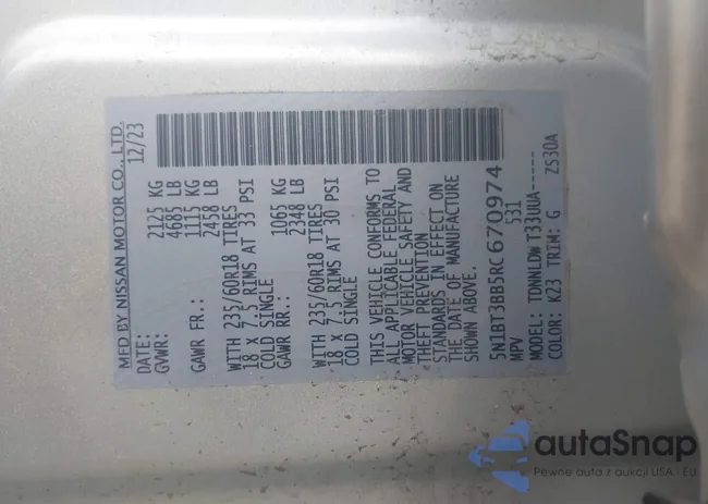 5N1BT3BB5RC670974: 42231865