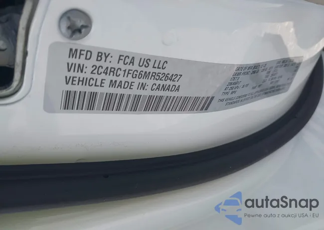 2C4RC1FG6MR526427: 42231880