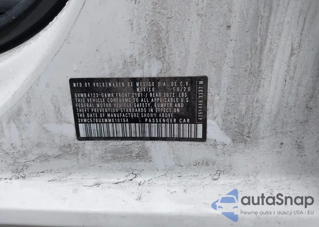 3VWC57BUXMM010154: 42231923