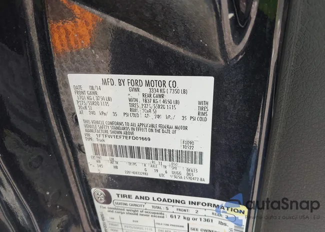 1FTFW1EF7EFD01669: 42230999