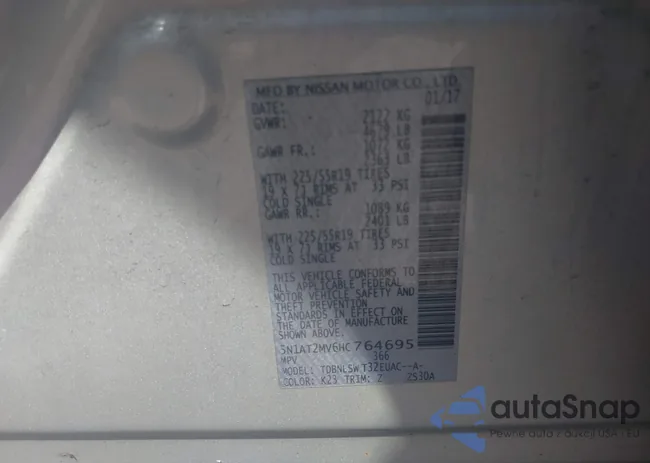 5N1AT2MV6HC764695: 42231020