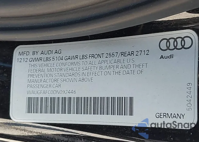 WAUGFAFC0DN092446: 42231191