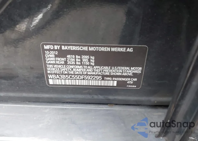 WBA3B5C55DF592295: 42231213