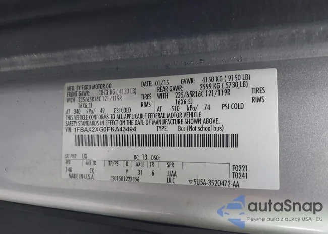 1FBAX2XG0FKA43494: 42231214