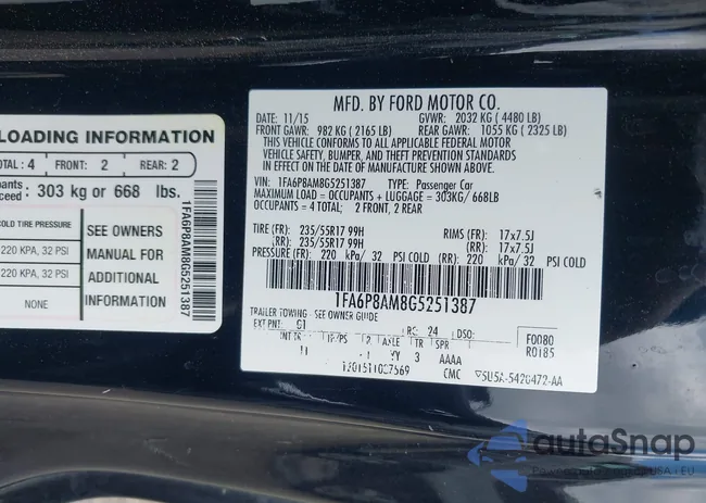 1FA6P8AM8G5251387: 42231334