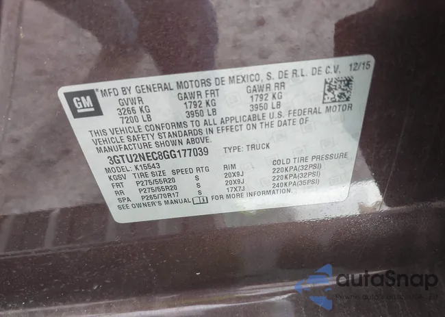 3GTU2NEC8GG177039: 42232576