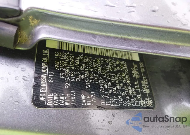 JN8AF5MR2DT223447: 42232800