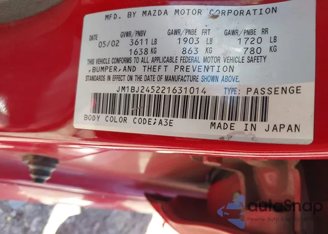 JM1BJ245221631014: 42232912