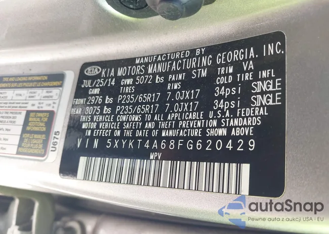 5XYKT4A68FG620429: 42232037