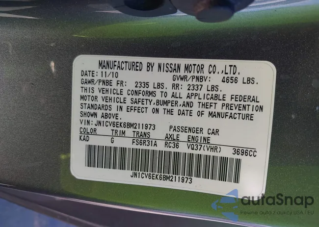 JN1CV6EK6BM211973: 42232288