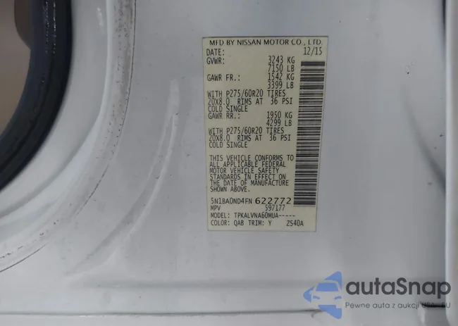 5N1BA0ND4FN622772: 42233400