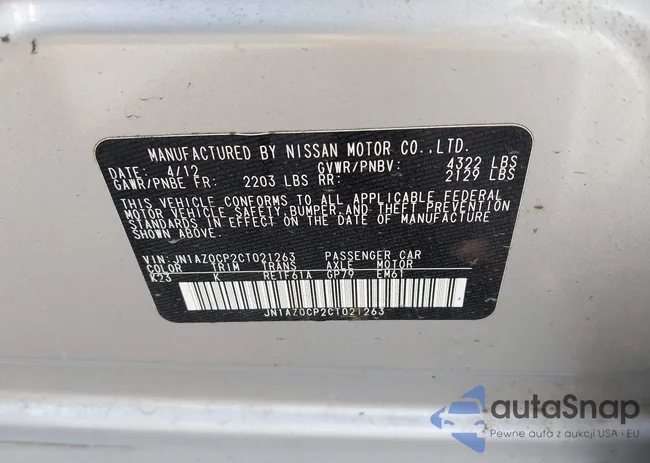 JN1AZ0CP2CT021263: 42233513