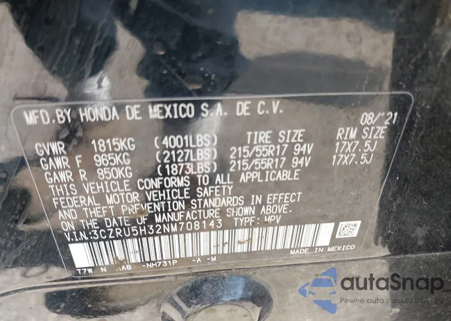 3CZRU5H32NM708143: 42233540