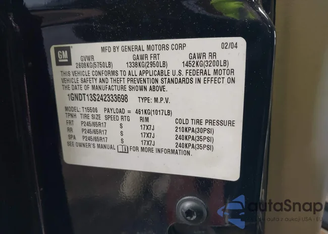 1GNDT13S242333698: 42233564