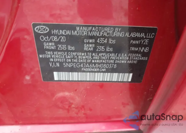 5NPEG4JA6MH080378: 42233667