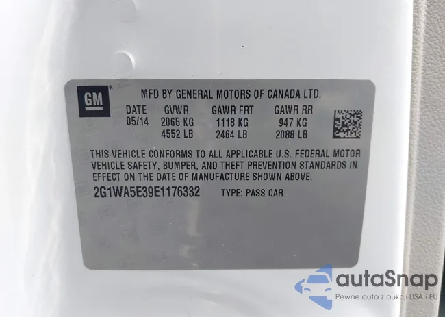 2G1WA5E39E1176332: 42233713