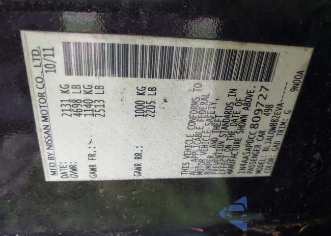 1N4AA5AP0CC809727: 42233935