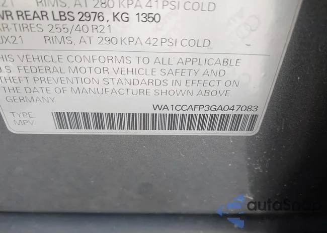 WA1CCAFP3GA047083: 42233291