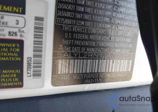 SALYL2RN1JA709853: 42233296