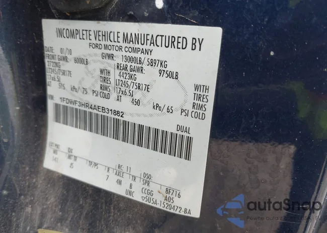 1FDWF3HR4AEB31882: 42234378