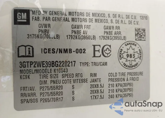 3GTP2WE39BG220217: 42234448