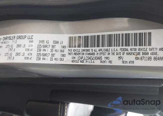 1C4PJLCS4EW103405: 42234625