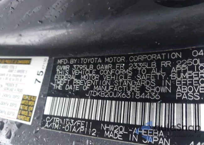 JTDKB20UX63184436: 42234760